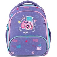 Школьный каркасный рюкзак GoPack Education Say Cheese Фиолетовый 12.5л (GO24-597M-4)