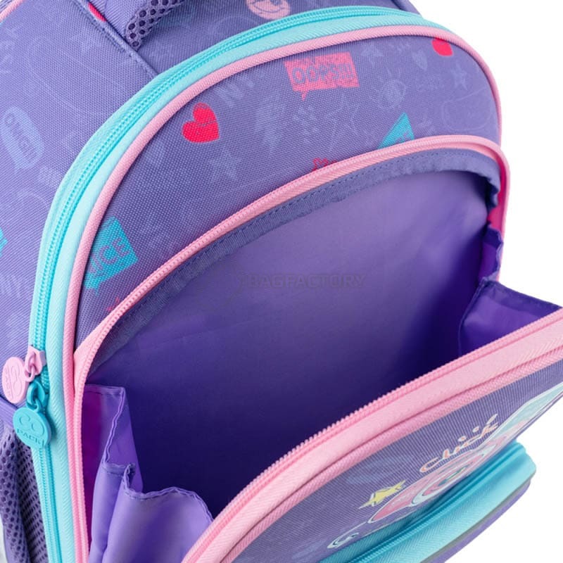 Школьный каркасный рюкзак GoPack Education Say Cheese Фиолетовый 12.5л (GO24-597M-4)