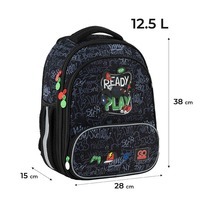 Школьный каркасный рюкзак GoPack Education Ready2Play Принт 12.5л (GO24-597M-6)