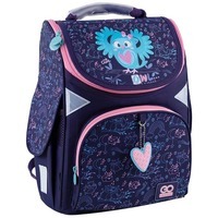 Школьный каркасный рюкзак GoPack Education Pretty Owl Синий 11л (GO24-5001S-2)