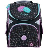 Школьный каркасный рюкзак GoPack Education Lovely Macarons Черный 11л (GO24-5001S-3)