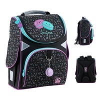 Школьный каркасный рюкзак GoPack Education Lovely Macarons Черный 11л (GO24-5001S-3)