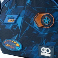 Школьный каркасный рюкзак GoPack Education Speedway Синий 11л (GO24-5001S-7)