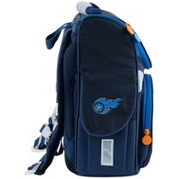 Школьный каркасный рюкзак GoPack Education Speedway Синий 11л (GO24-5001S-7)