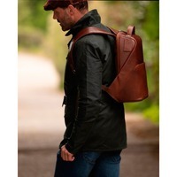 Городской кожаный рюкзак Ashwood K47 Chestnut (K47 CHESTNUT)