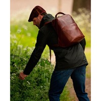 Городской кожаный рюкзак Ashwood K47 Brown (K47 BRN)