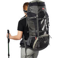 Туристический рюкзак Naturehike NH70B070-B 70+5 л Черно-серый (6927595709009)