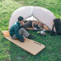 Туристический коврик Naturehike NH15Q002-D 25мм с подушкой 185см Голубой (6927595782583)