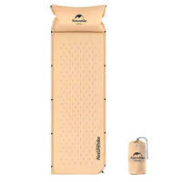 Туристический коврик Naturehike NH15Q002-D 25мм с подушкой 185см Бежевый (6927595782576)