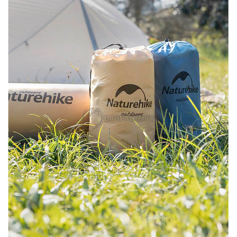 Туристический коврик Naturehike NH15Q002-D 25мм с подушкой 185см Бежевый (6927595782576)