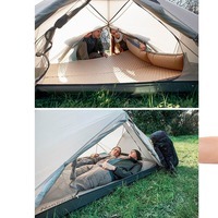 Туристический коврик Naturehike NH15Q002-D 25мм с подушкой 185см Бежевый (6927595782576)