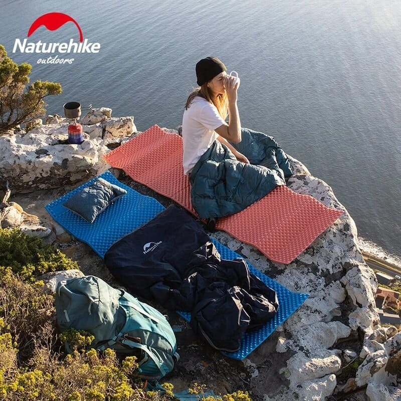 Туристический коврик Naturehike NH19QD008 IXPE 185x56х18 см Голубой (6927595738108)