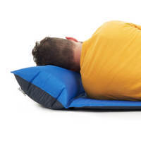 Туристический коврик Naturehike NH18Q010-D 25 мм двухместный с подушкой 185см Синий (6927595784457)