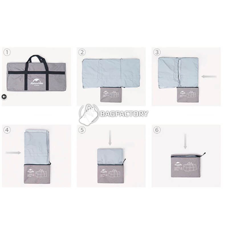 Дорожная сумка-баул Naturehike NH17S021-L 100 л Темно-серый (6927595724903)