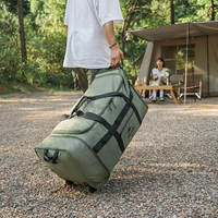 Дорожная сумка-баул на колесах Naturehike NH21LX003 88л Черный (6927595795781)