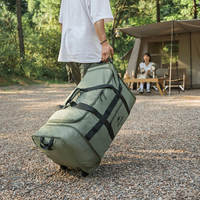 Дорожная сумка-баул на колесах Naturehike NH21LX003 88л Зеленый (6927595795774)