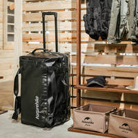 Дорожная сумка на колесах Naturehike NH21LX002 М 85л Черная (6975641885443)