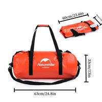 Дорожная сумка гермобаул Naturehike NH20FSB03 60 л Красная (6927595744284)