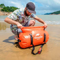 Дорожная сумка гермобаул Naturehike NH20FSB03 60 л Красная (6927595744284)