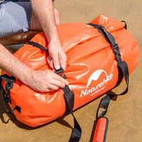 Дорожная сумка гермобаул Naturehike NH20FSB03 60 л Красная (6927595744284)