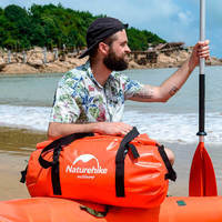 Дорожная сумка гермобаул Naturehike NH20FSB03 60 л Красная (6927595744284)