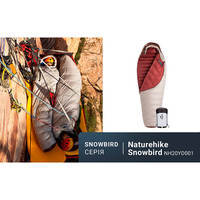 Спальний мішок пуховий Naturehike Snowbird NH20YD001 L 205 см Коричневый 720 г (6927595761304)