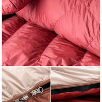 Спальний мішок пуховий Naturehike Snowbird NH20YD001 L 205 см Коричневый 720 г (6927595761304)