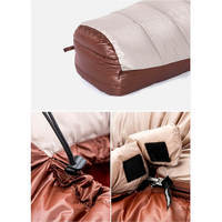 Спальний мішок пуховий Naturehike Snowbird NH20YD001 L 205 см Коричневый 720 г (6927595761304)