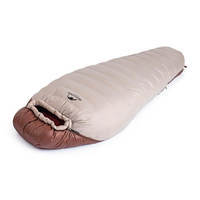 Спальний мішок пуховий Naturehike Snowbird NH20YD001 L 205 см Коричневый 720 г (6927595761304)