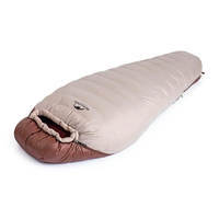 Спальний мішок пуховий Naturehike Snowbird NH20YD001 M 190 см Коричневый 350 г (6927595762127)