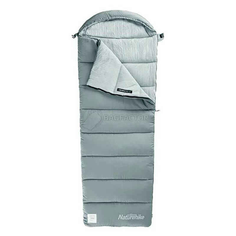 Спальный мешок Naturehike M400 NH20MSD02 (1°C) 220 см левый Серый (6927595748138-L)