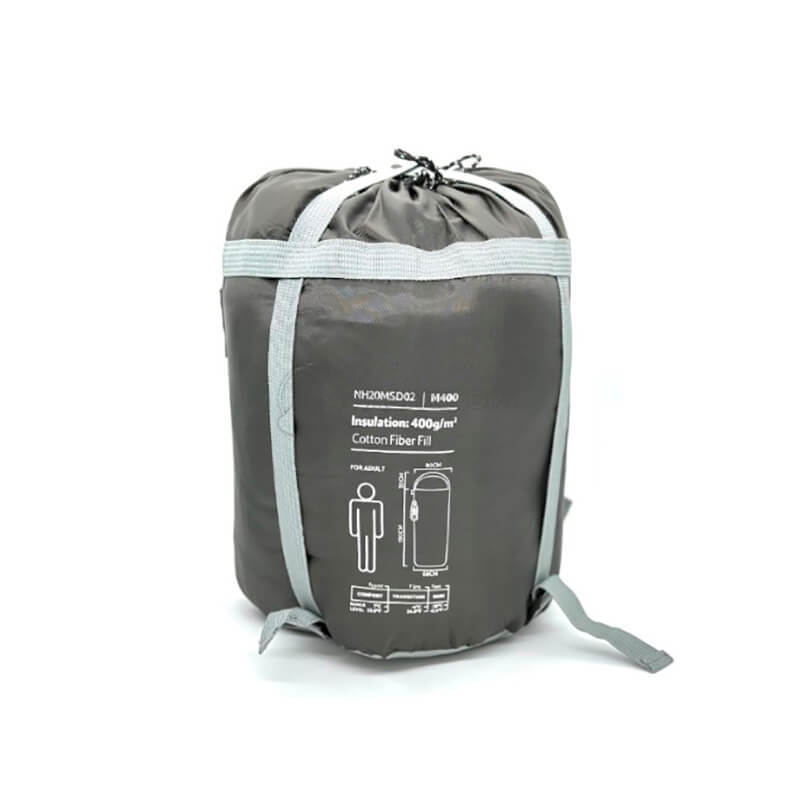 Спальный мешок Naturehike M400 NH20MSD02 (1°C) 220 см левый Серый (6927595702390)