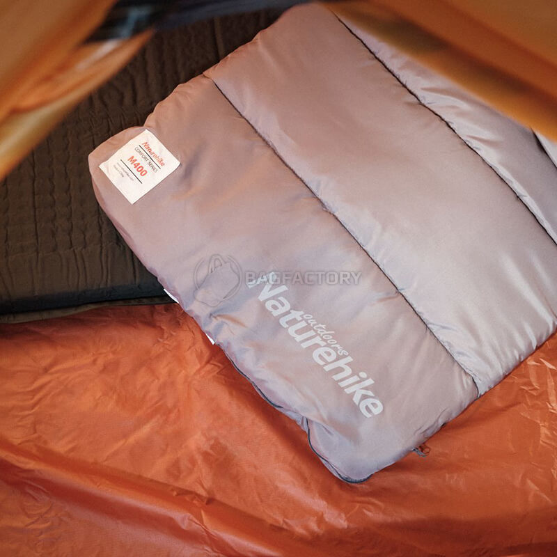 Спальный мешок Naturehike M400 NH20MSD02 (1°C) 220 см левый Серый (6927595702390)