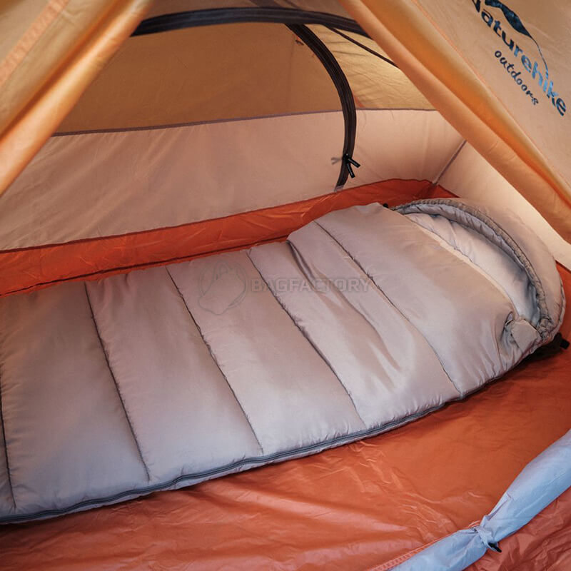 Спальный мешок Naturehike M400 NH20MSD02 (1°C) 220 см левый Серый (6927595702390)