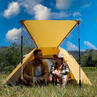 Палатка двухместная Naturehike P-Series NH18Z022-P 210T/65D Темный хаки (6927595783627)