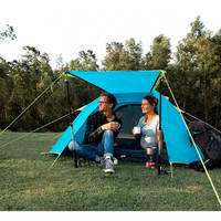 Палатка трехместная Naturehike P-Series NH18Z033-P 210T/65D Голубой (6975641887331)