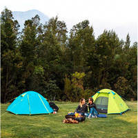 Палатка трехместная Naturehike P-Series NH18Z033-P 210T/65D Голубой (6975641887331)