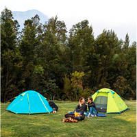 Палатка четырехместная Naturehike P-Series NH18Z044-P 210T65D Голубой (6975641888055)
