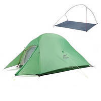 Палатка одноместная Naturehike Cloud Up 1 Updated NH18T010-T 210T Зеленая (6927595730539)