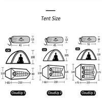 Палатка одноместная Naturehike Cloud Up 1 Updated NH18T010-T 210T Зеленая (6927595730539)