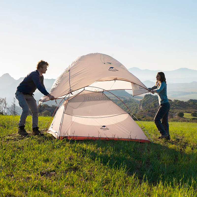 Палатка двухместная Naturehike Cloud Up 2 Updated NH17T001-T 20D Темно-синий (6927595783283)