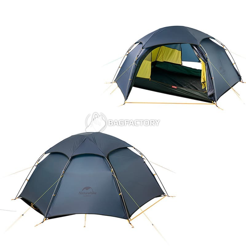 Палатка двухместная Naturehike Cloud Peak 2 NH19K240-Y 15D Темно-синяя (6927595736326)