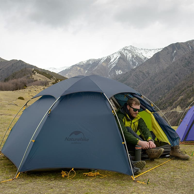 Палатка двухместная Naturehike Cloud Peak 2 NH19K240-Y 15D Темно-синяя (6927595736326)