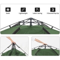 Палатка четырехместная автоматическая Naturehike NH21ZP008 Темно-зеленая (6976023920660)