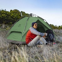 Палатка четырехместная автоматическая Naturehike NH21ZP008 Темно-зеленая (6976023920660)