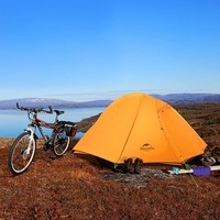 Палатка одноместная Naturehike Cycling 1 NH18A095-D 210T с футпринтом Оранжевый (6975641886495)