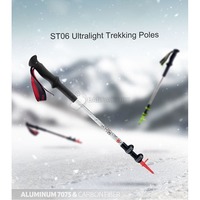 Треккинговая палка 3-секционная Naturehike ST06 NH17D006-D 1 шт Черная (6927595748596)