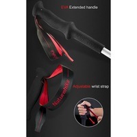 Треккинговая палка 3-секционная Naturehike ST06 NH17D006-D 1 шт Черная (6927595748596)