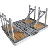 Стол раскладной со стульями Bo-Camp Bamboo Brown/Silver (DAS301454)