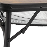 Стол раскладной Bo-Camp Decatur 90x60 cm Black/Wood look (DAS301467)